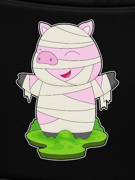Pig Halloween Mummy
