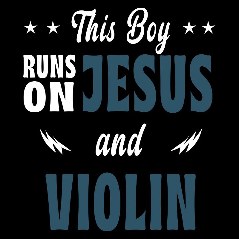 This boy Runs On Jesus and violin