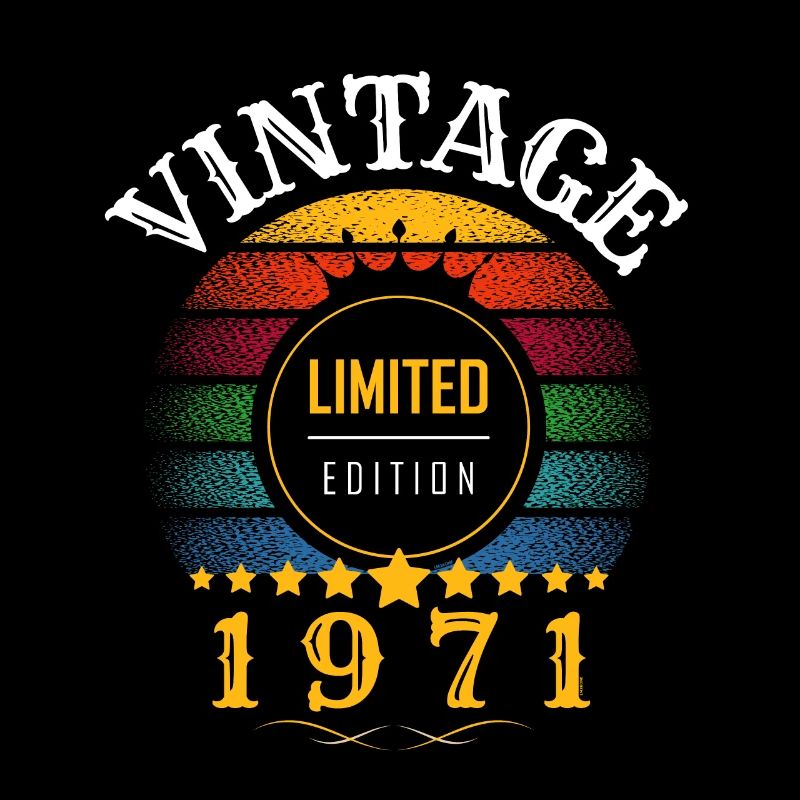 Vintage rétro année 1971 sunset