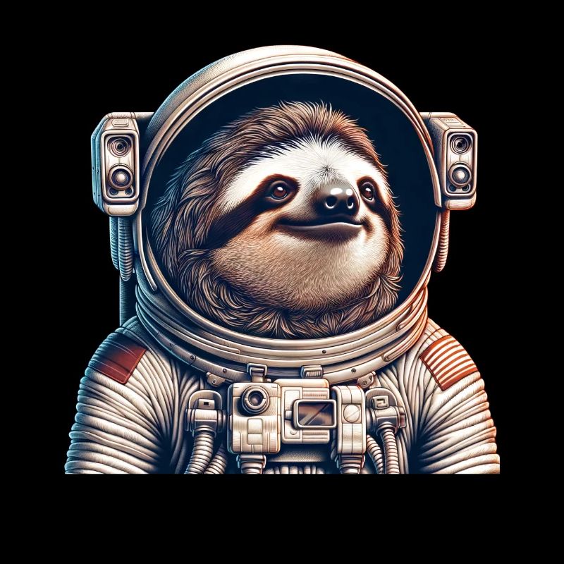 Pensive Sloth Astronaut