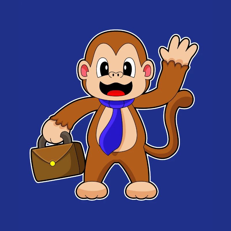 Porte-documents Monkey Entrepreneur