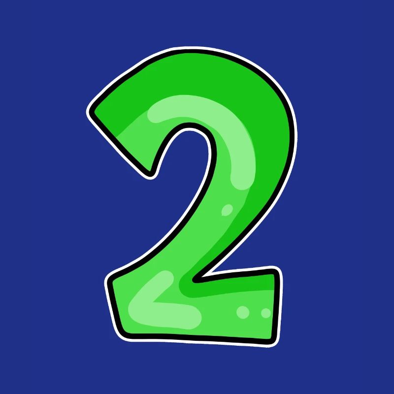 Two - 2 - Number Number