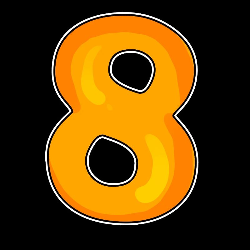Numéro 8 Numéro Huit Motif