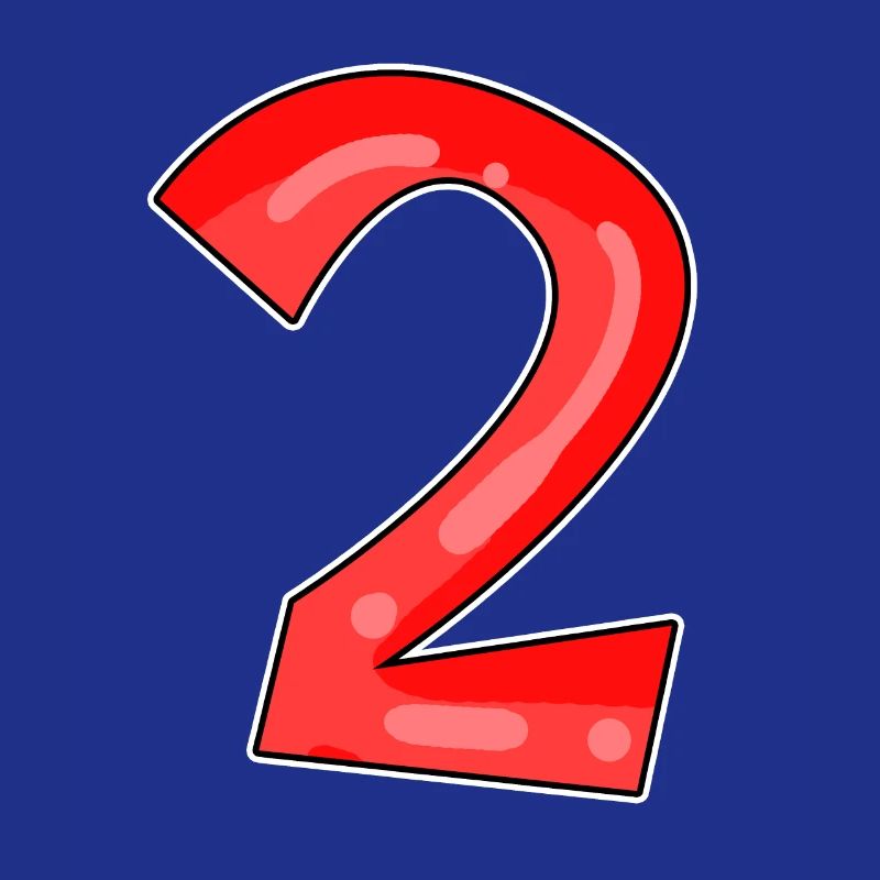 Two - 2 - Number Number