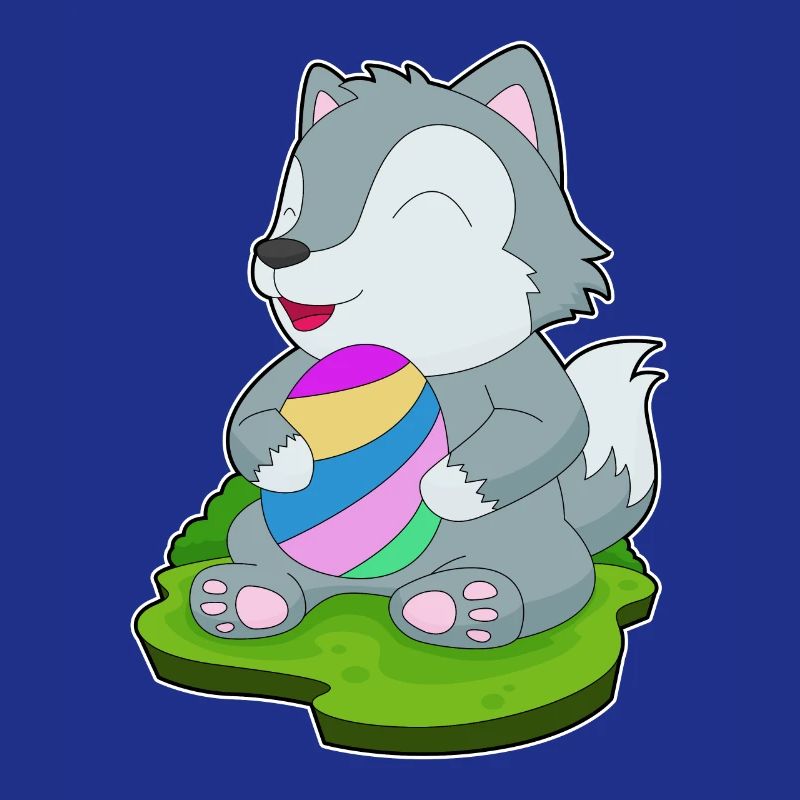 Wolf Easter Easter Egg