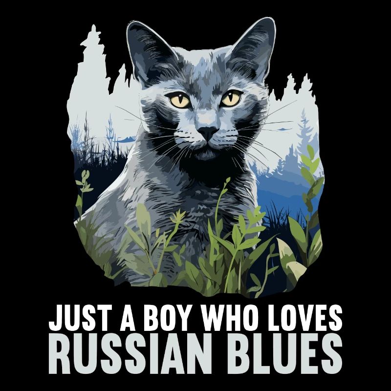 Russian Blue Cat Russisch Blau Katze