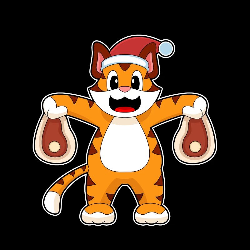 Tiger Weihnachten Fleisch