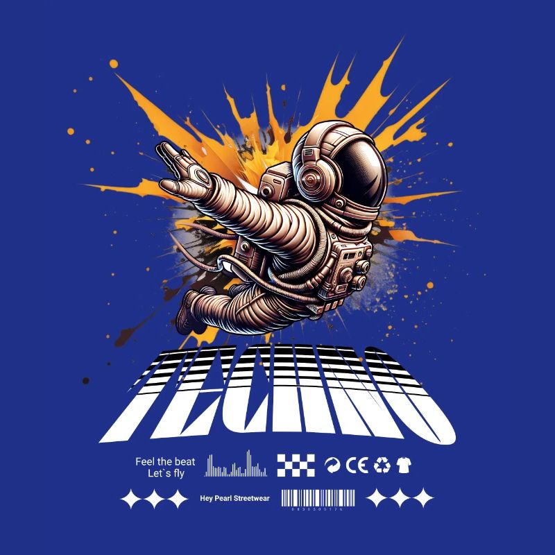 Astronaute en Spray Splash Techno