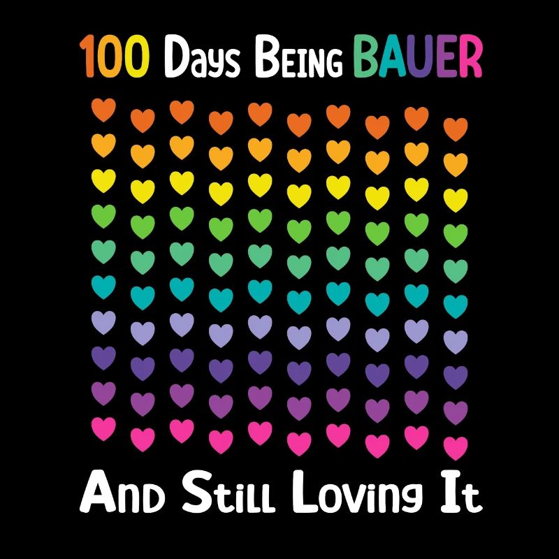 Colorful Heart Pattern Celebration 100 Bauer