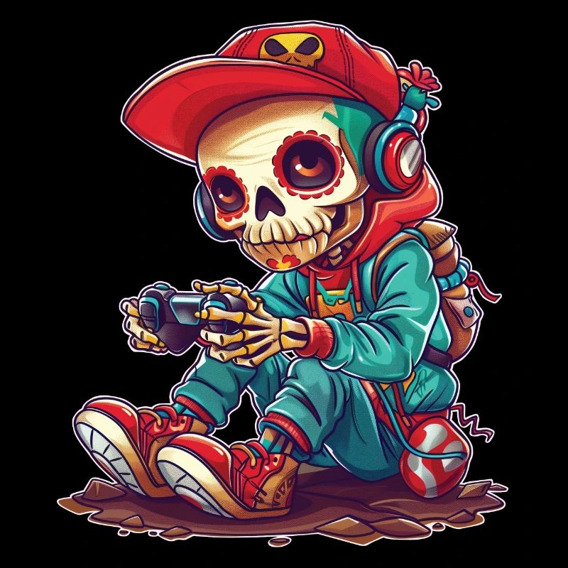 Candy Skull Gamer