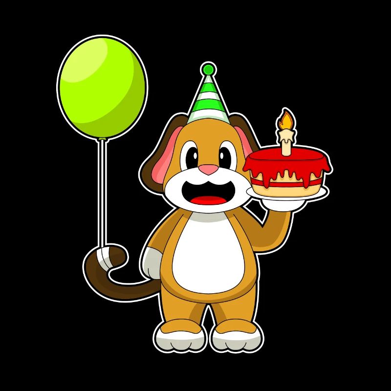 Gâteau de bougie d’anniversaire de chien