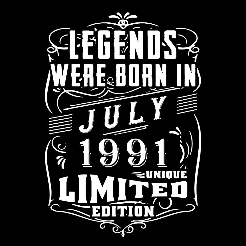 Geburtstag Juli 1991 Jahr Limited Edition