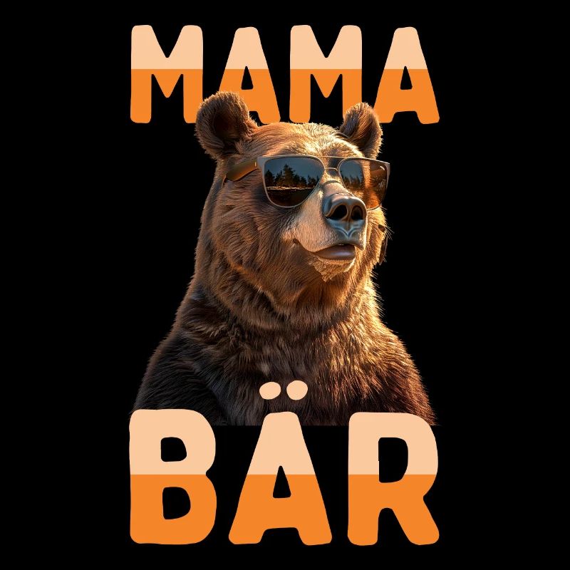 Mama Bär Bären Mutter Bärin Muttertag Grizzly Mama