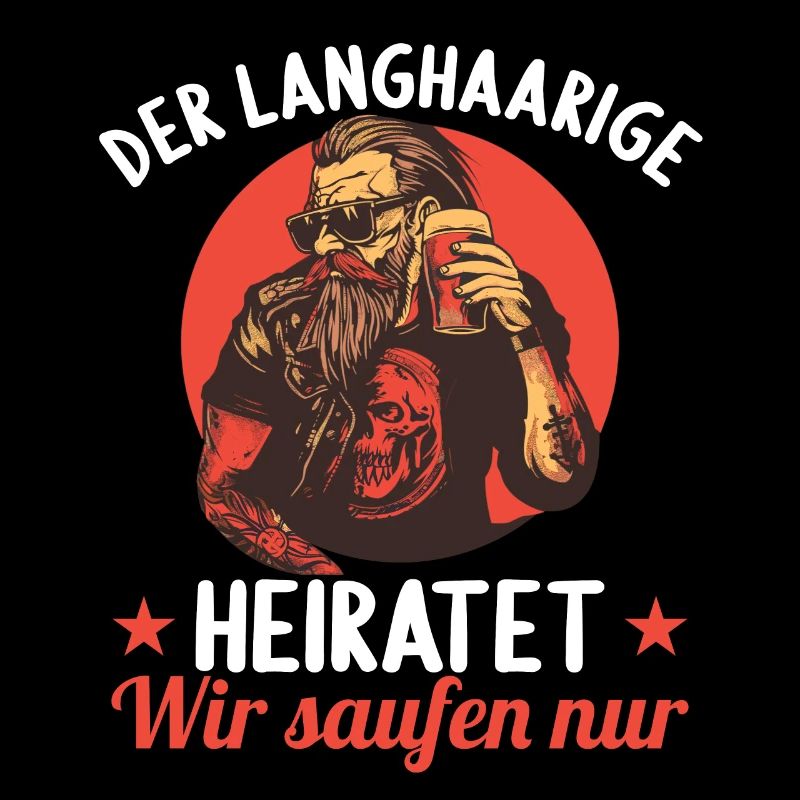 der Langhaarige heiratet JGA Junggesellenabschied