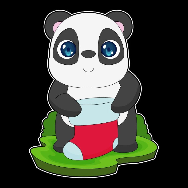 Chaussettes de Noël Panda