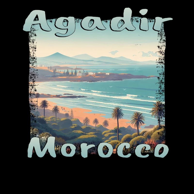 Agadir Maroc plage vacances nature palmiers