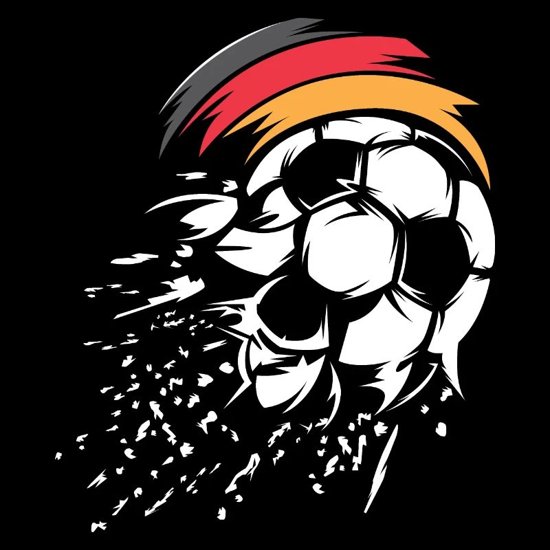 Graphique d'explosion de ballon de l'équipe de football d'Allemagne