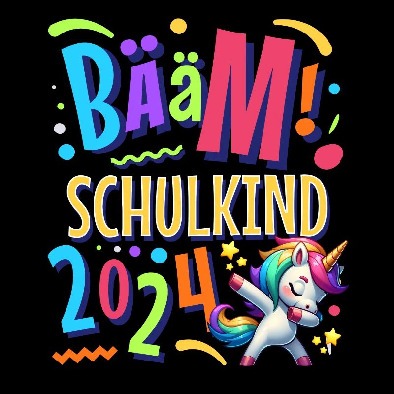 Bääm Schulkind 2024 Einhorn