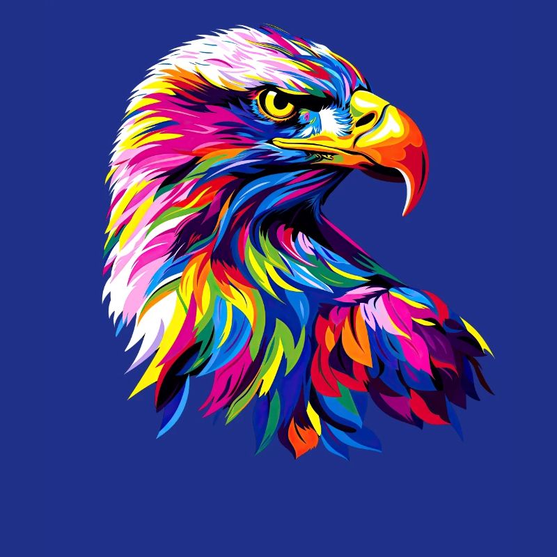 Eagle Pop Art Bright Colors Golden Eagle White-tailed Eagle