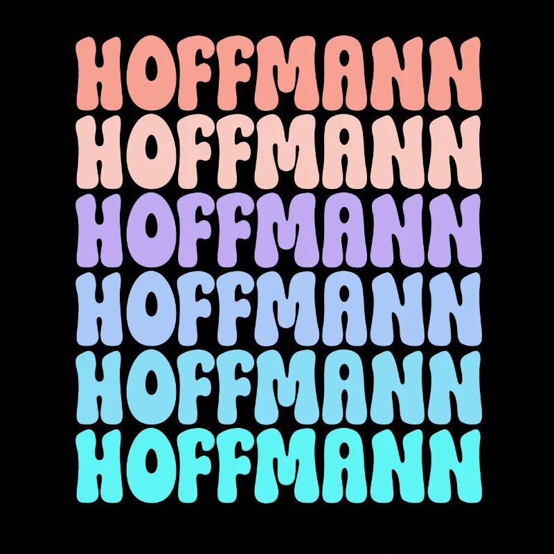 Idée cadeau de nom de famille rétro Hoffmann