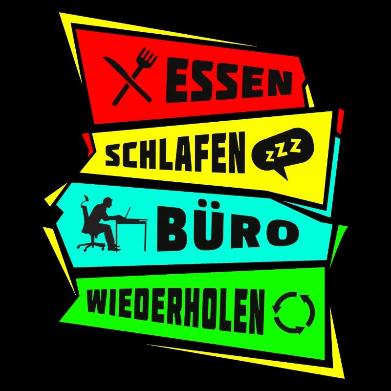 Manger dormir Répétition du bureau