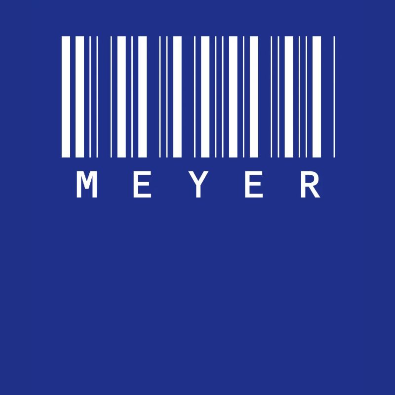 Meyer Barcode Family Name Bar Code Gift