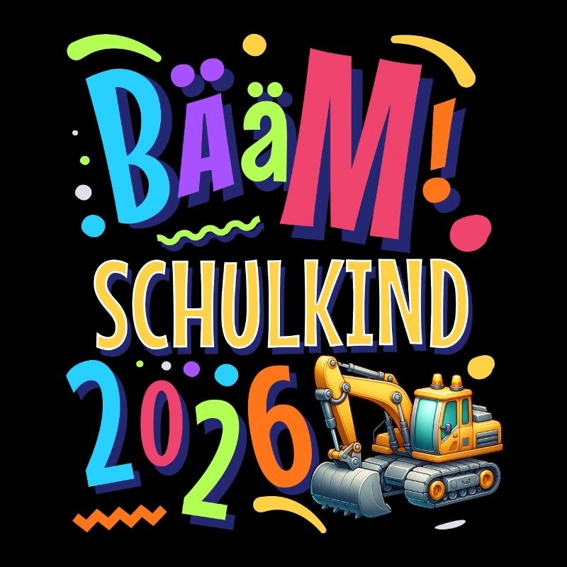 Einschulung Bagger Schulanfänger 2026