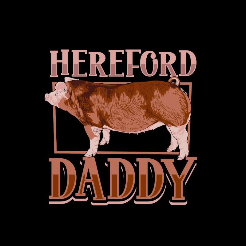 Hereford Schwein Papa