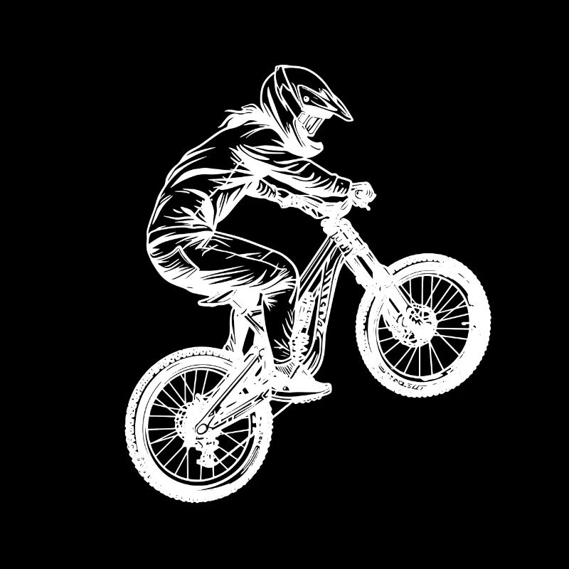 Fille de vélo de montagne