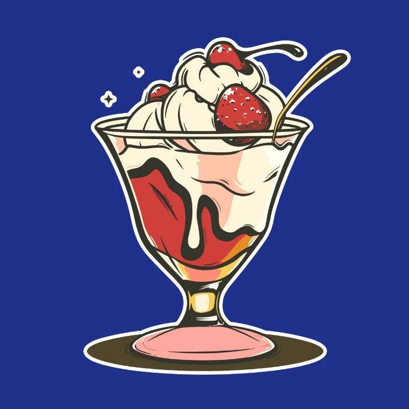 Dessin de coupe glacée