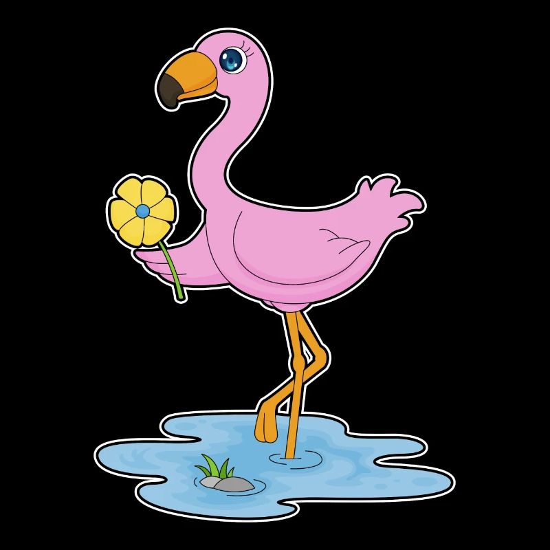 Fleur de flamant rose