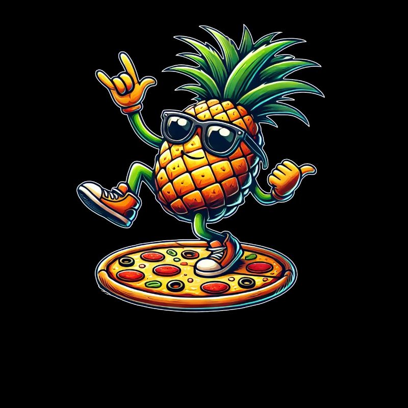 Ananas Pizza coole Sonnenbrille Sommer