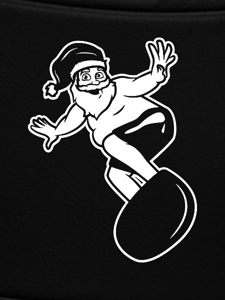 Surfer Santa Claus