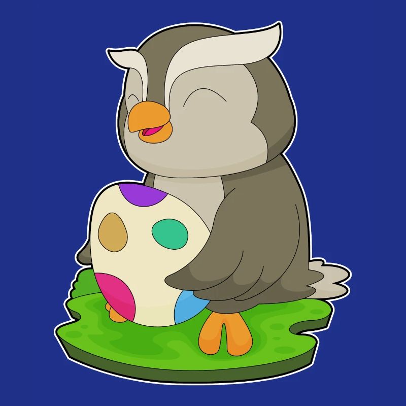 Owl Easter Easter Egg