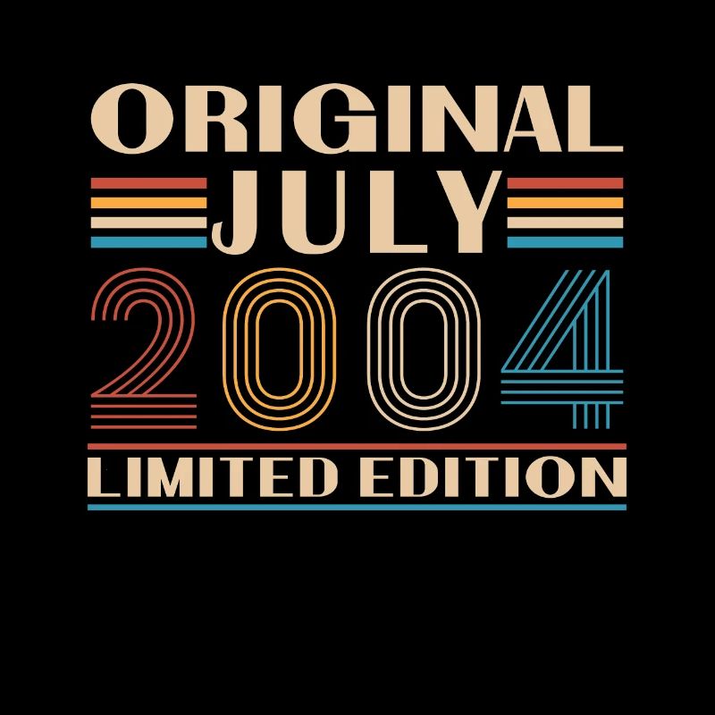 2004 Juli Vintage Geburtstagsgeschenk