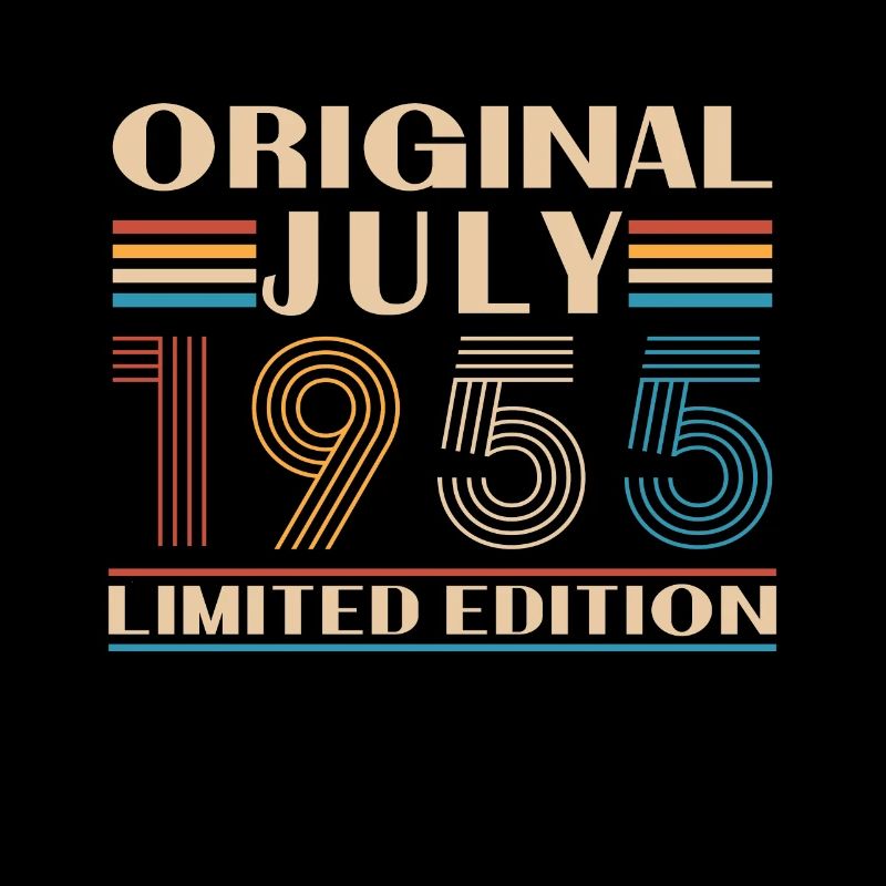1955 Juli Vintage Retro Geburtstag