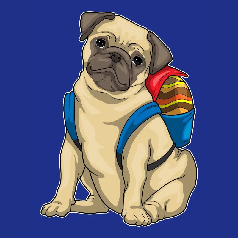 Pug Easter Easter Egg Student