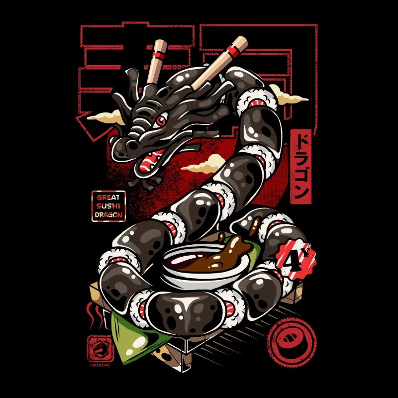 Japan Großer Sushi-Drache