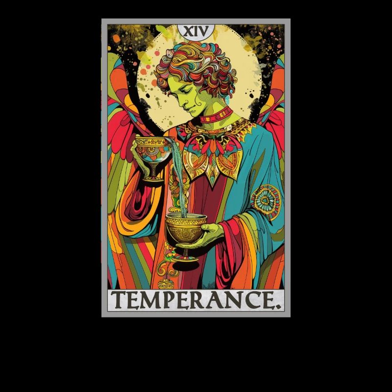 Carte de tarot Carte de tarot Tempérance Tempérance
