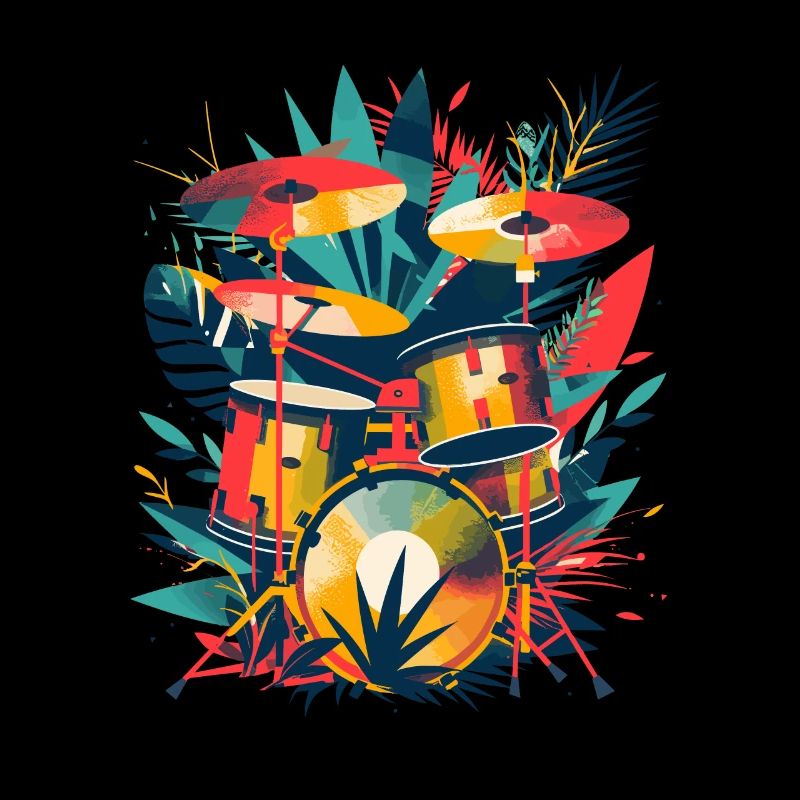 Drum Set Illustration