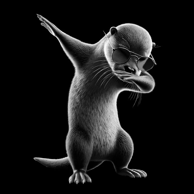 Funny Dabbing Otter Dance Animal Lover Dab