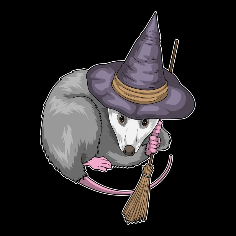 Beutelratte Halloween Hexe