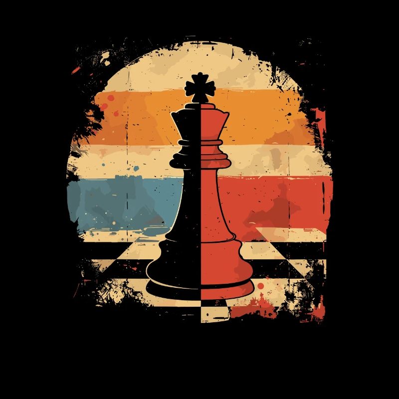 Chess piece Retrowave