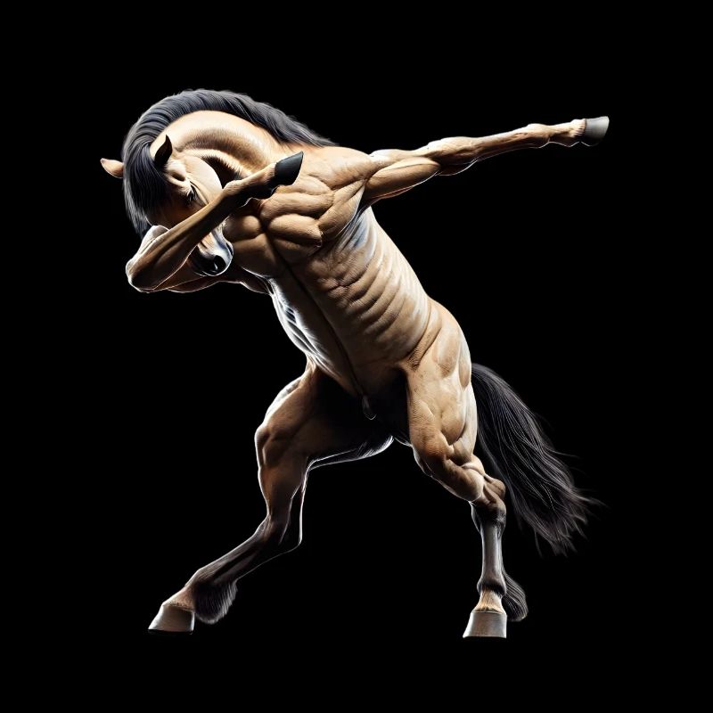 Drôle Dabbing Cheval Dancing Amoureux des animaux Dab