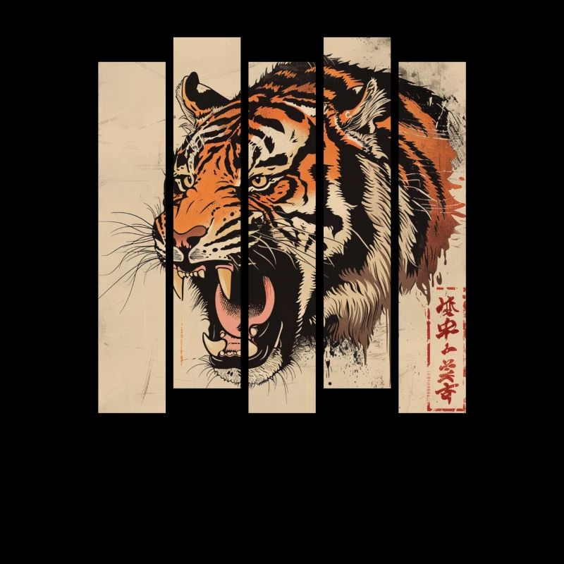 80s Retro Japanese Tiger