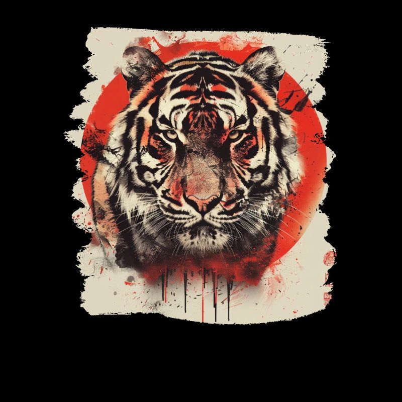 80s Retro Japanese Tiger