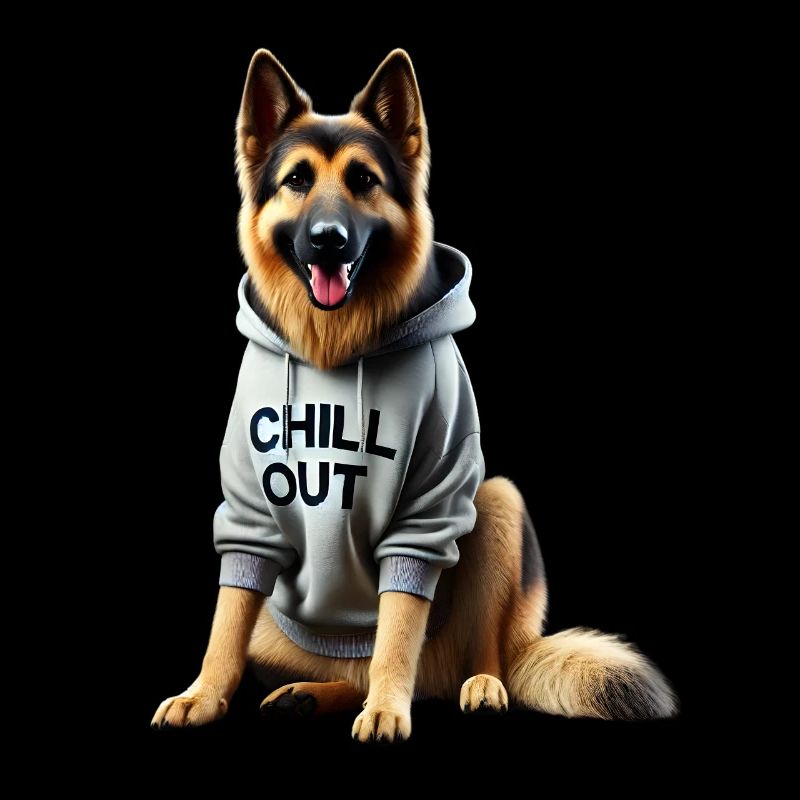 Funny German Shepherd Chill Out Chill