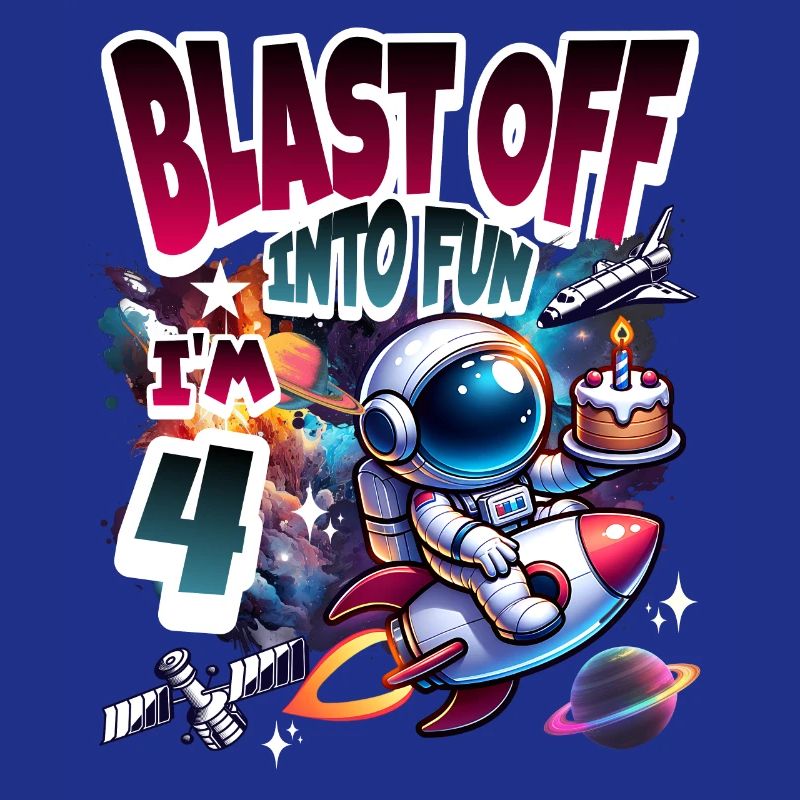 Astronaute 4e anniversaire Espace
