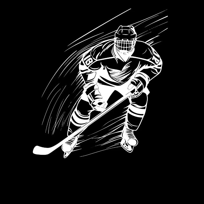Eishockeyspieler Skizze