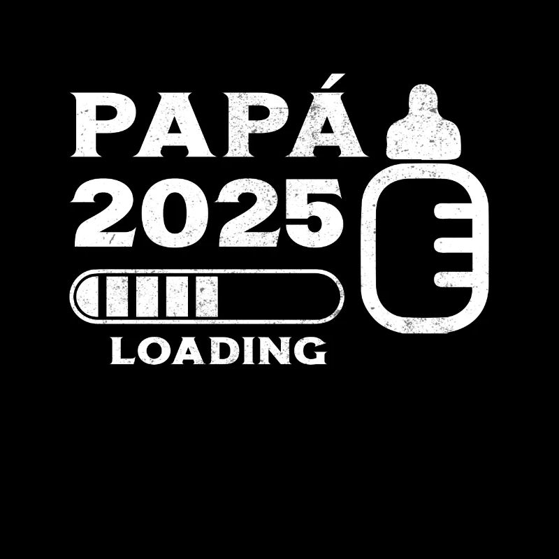 Papa 2025 Loading Geschenk Zukunft Vater
